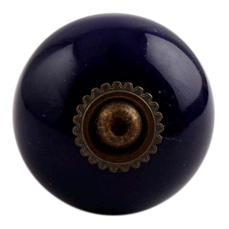 Navy Blue Antique Fitting Ceramic Knob
